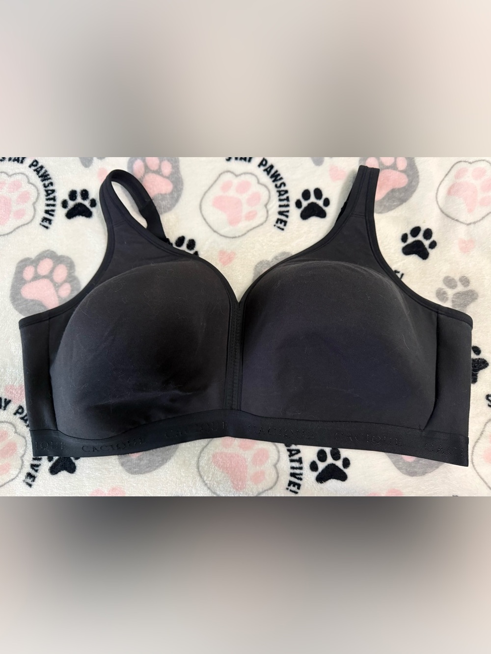 Cacique Black Seamless T-Shirt Bra - 48F